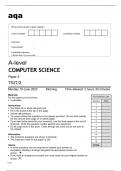 aqa A-level COMPUTER SCIENCE Paper 2 (7517/2) Question Paper and Mark Scheme June2023 Verified.