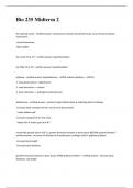 Bio 235 Midterm 2 exam questions with correct answers