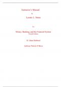 Instructor Manual With Test Bank For Money, Banking, and the Financial System 4th Edition By Glenn, Hubbard, Anthony Patrick O Brien (All Chapters, 100% Original Verified, A+ Grade)