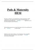 Maternity HESI Test bank 2023/2024
