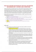 WGU D312&vert; ANATOMY AND PHYSIOLOGY I WITH LAB&vert; LAB QUESTIONS AND ANSWERS PART 1&colon; SECTIONS 1 AND 2&vert; UPDATE 2024