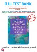 Test Bank For Womens Health Care in Advanced Practice Nursing 2nd Edition Alexander, 9780826190017, All Chapters with Answers and Rationals