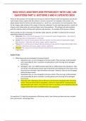 WGU D312&vert; ANATOMY AND PHYSIOLOGY I WITH LAB&vert; LAB QUESTIONS PART 2&colon; SECTIONS 3 AND 4&vert; UPDATED 2024