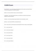 CAISS Exam questions n answers graded A+ 2024/2025