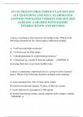 ATI NUTRITION PROCTORED EXAM 2019-2024 ALL QUESTIONS AND WELL ELABORATED ANSWERS TOP RATED VERSION FOR 2024-2025 ALREADY A GRADED WITH EXPERT FEEDBACK&vert;NEW AND REVISED