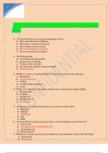 BIOL LECUTRE Exam Questions and Answers 2024