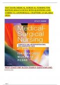 TEST BANK MEDICAL SURGICAL NURSING 9TH  EDITION IGNATAVICIUS WITH QUESTIONS AND  CORRECTA ANSWERS|ALL CHAPTERS AVAILABLE (2024)