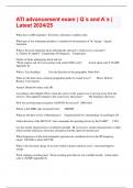ATI advancement exam &vert; Q&grave;s and A&grave;s &vert; Latest 2024&sol;25