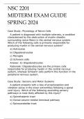 NSC 2201 NEUROSCIENCE MIDTERM EXAM GUIDE SPRING SEM 2024&period;