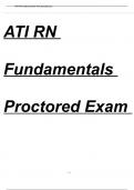 ATI RN Fundamentals Proctored Exam 2023 Questions and Answers (Verified Answers)