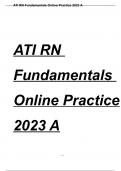 2023 ATI RN Fundamentals Proctored Exam with NGN Questions and Answers (Verified Answers)