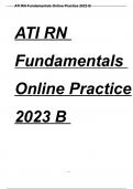 ATI RN FUNDAMENTALS PROCTORED EXAM A & B 2023 WITH NGN A+ VERIFIED QUESTIONS AND ANSWERS