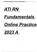 RN Fundamentals Online Practice 2023A NEW 2023 TERM GUARANTEED PASS 100% PASS