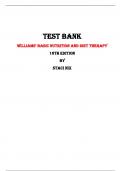Test Bank For Williams’ Basic Nutrition and Diet Therapy 16th Edition By Staci Nix |All Chapters,  2024|