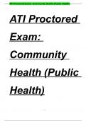 ATI Proctored Exam: Community Health (Public Health)