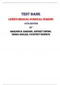 Test Bank For Lewis's Medical-Surgical Nursing 12th Edition by Mariann M. Harding, Jeffrey Kwong, Debra Hagler, Courtney Reinisch |All Chapters,  2024|