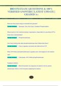BIO 172 EXAM &vert; QUESTIONS & 100&percnt;  VERIFIED ANSWERS &vert; LATEST UPDATE &vert;  GRADED A&plus;BIO 172 EXAM &vert; QUESTIONS & 100&percnt;  VERIFIED ANSWERS &vert; LATEST UPDATE &vert;  GRADED A&plus;