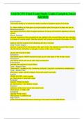 NASM CPT Final Exam Study Guide Complete&comma; latest fall 2022&period;