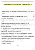 ASEP&sol;CSEP Prep Questions &lpar;INCOSE&rpar; - I &lpar;SE Handbook Ch&period;1-4&rpar; Answers &vert; ANSWERS VERIFIED BY EXPERTS