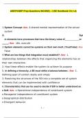 ASEP/CSEP Prep Questions (INCOSE) - I (SE Handbook Ch.1-4) Answers | ANSWERS VERIFIED BY EXPERTS