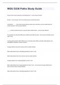 WGU D236 Patho Study Guide correctly answered rated A&plus;