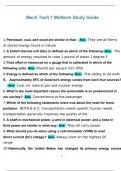 Mech Tech 1 Midterm Study Guide &vert;QUESTIONS AND ANSWERS &vert; ANSWERS VERIFIED BY EXPERTS &vert; 2024-2025