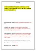 ATI RN NUTRITION PROCTOR STUDYGUIDE LATEST  2024-2025 ACTUAL EXAM QUESTIONS AND CORRECT ANSWERS&vert;GRADED A&plus; 