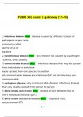 PUBH 302 Galloway Exam 3 &vert; QUSTIONS AND ANSWERS &vert; ANSWERS VERIFIED BY EXPERTS
