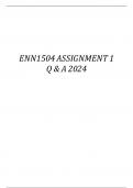 ENN1504 ASSIGNMENT 1 Q & A 2024 ( CREATIVE WRITING MEMO MINUTES).