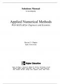 Solutions Manual to accompany Applied Numerical Methods With MATLAB for Engineers and Scientists