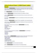 Arboriculture Exam 1&vert; 2024 Exam Latest Exam &period;
