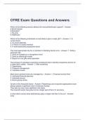 CFRE Exam Questions and Answers- Graded A