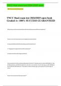 TNCC final exam test 2024/2025 open book Graded A+ 100% SUCCESS GUARANTEED