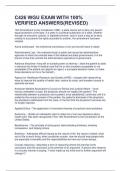 C426 WGU EXAM WITH 100&percnt; VERIFIED ANSWERS&lpar;REVISED&rpar;