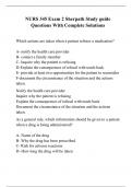 NURS 345 Exam 2 Sherpath Study guide Questions With Complete Solutions