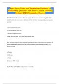 Iowa Laws&comma; Rules&comma; and Regulations Pertinent to Health Only Questions with 100&percnt; Correct Answers &vert; Updated 2024 &vert; Guaranteed Success