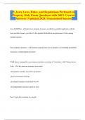 Iowa Laws&comma; Rules&comma; and Regulations Pertinent to Property Only Exam Questions with 100&percnt; Correct Answers &vert; Updated 2024 &vert; Guaranteed Success