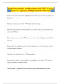Iowa Permit Bundled Exams &vert; Questions with 100&percnt; Correct Answers &vert; Updated 2024 &vert; Guaranteed A&plus;