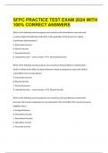 SFPC PRACTICE TEST EXAM 2024 WITH 100% CORRECT ANSWERS