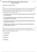 PSYCHOLOGY NURS 3554 EXAM 2 QUESTIONS WITH COMPLETE SOLUTIONS&vert;ALREADY GRAEDE A&plus;