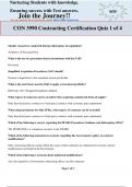 CON 3990 Contracting Certification Quiz 1 of 4 Questions with Correct Answers