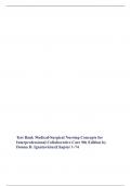 Test Bank Medical-Surgical Nursing Concepts for Interprofessional Collaborative Care 9th Edition by Donna D. Ignatavicius|Chapter 1-74