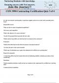 CON 3990 Contracting Certification Quiz 3 of 4  with 100&percnt; Correct Answers