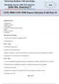 CON 3900/ CON 3990 Source Selection FAR Part 15 EXAM QUESTIONS &ANSWERS GRADED A+