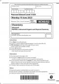 A-Level Edexcel 2023 Chemistry Paper 2