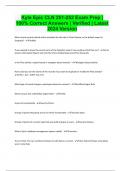 Kyle Epic CLN 251-252 Exam Prep &vert; 100&percnt; Correct Answers &vert; Verified &vert; Latest 2024 Version