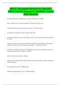 ANCC Georgette Review for Boards &vert; 100&percnt; Correct Answers &vert; Verified &vert; Latest 2024 Version