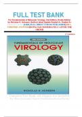FULL TEST BANK For Fundamentals of Molecular Virology&comma; 2nd Edition&comma; Kindle Edition by Nicholas H&period; Acheson &lpar;Author&rpar; latest Update Graded A&plus; Graded A&plus;      