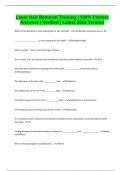 Laser Hair Removal Training &vert; 100&percnt; Correct Answers &vert; Verified &vert; Latest 2024 Version