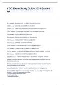 COC Exam Study Guide 2024 Graded A&plus;